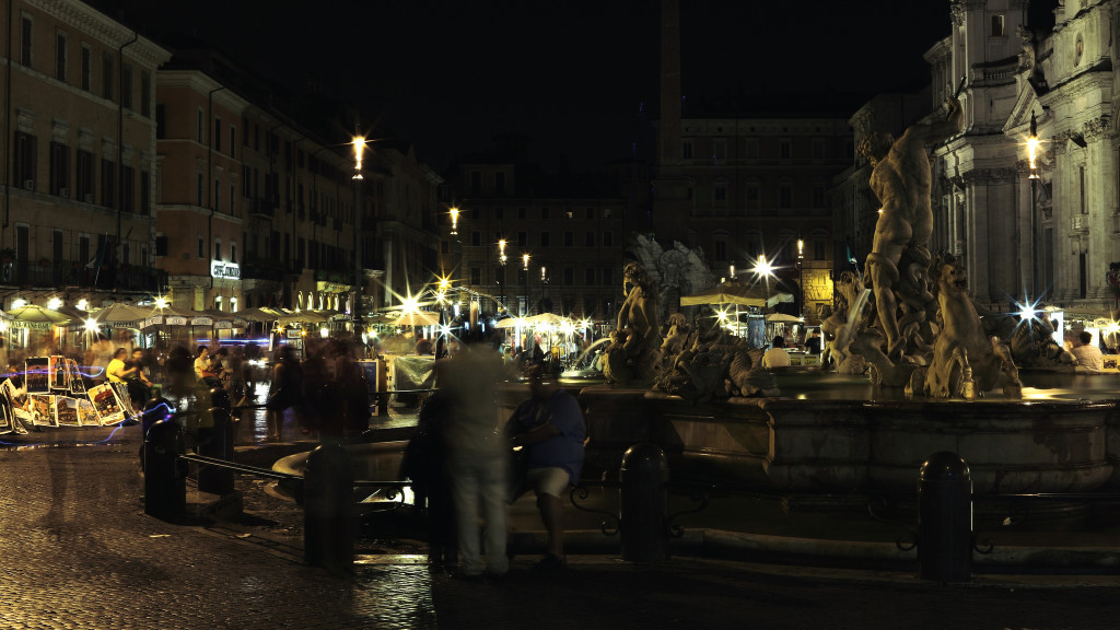 Piazza Navona bei Nacht (Retrieved from Flickr - Tobias Abel)