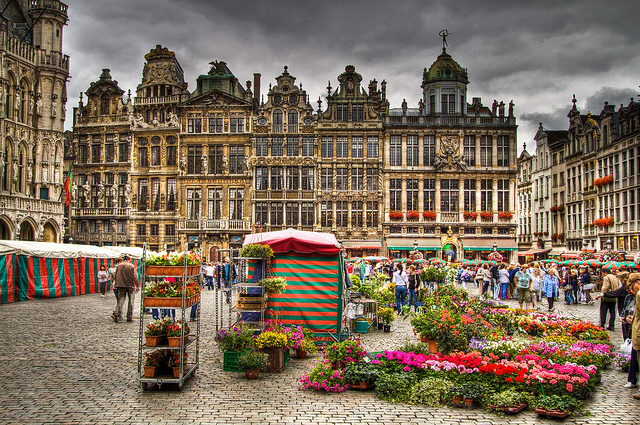Blumenmarkt auf dem Grand Place